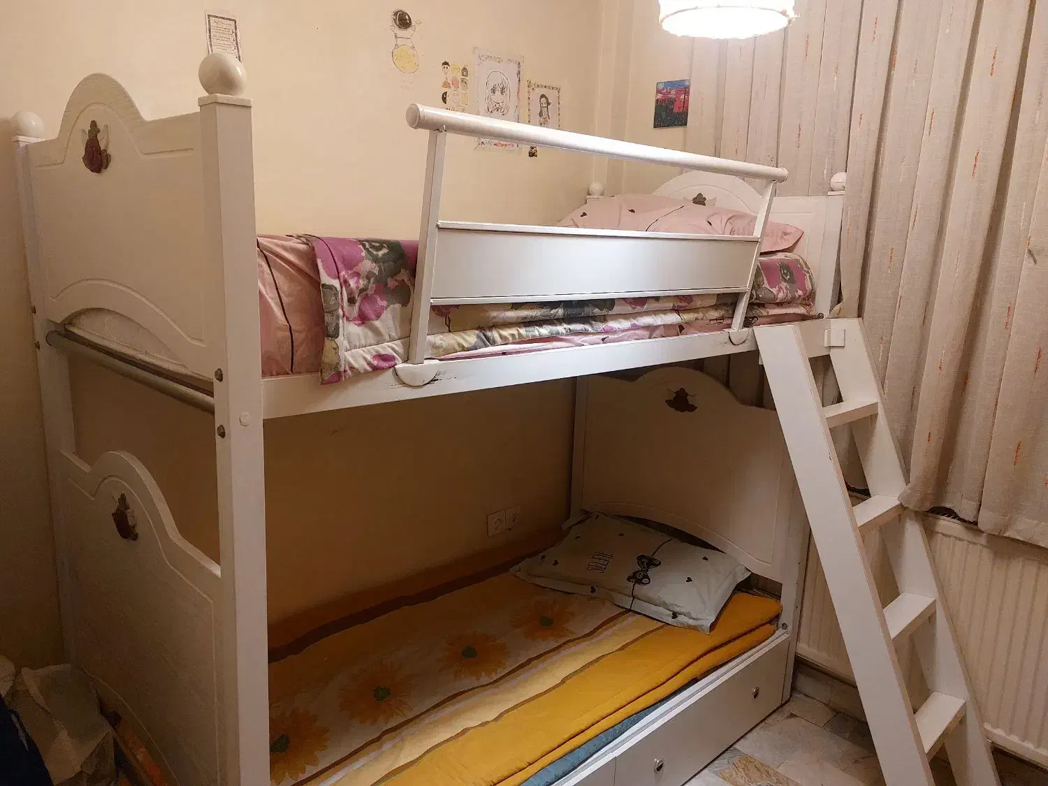 تخت دو طبقه|تخت و سرویس خواب|تهران, علم و صنعت|دیوار