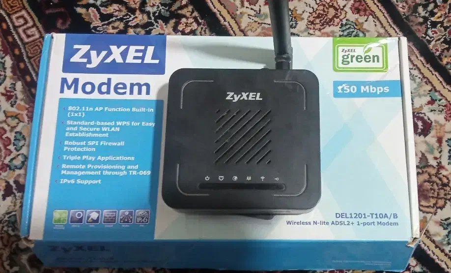 مودم zyxel تک پورت|مودم و تجهیزات شبکه|مشهد, توس (بلوار توس)|دیوار