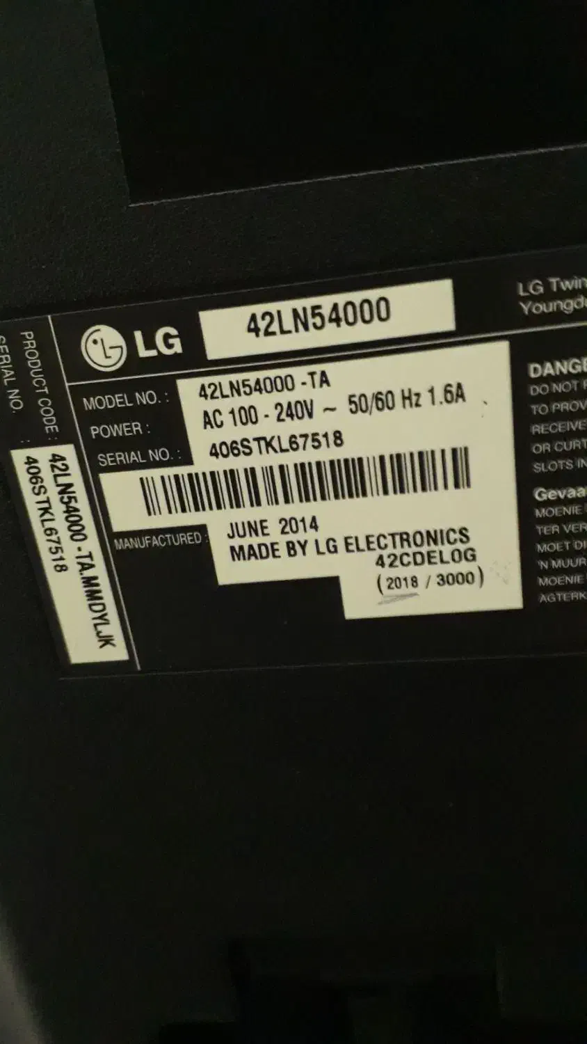 تلویزیون الجی ۴۲ اینچ|تلویزیون و پروژکتور|ماهدشت, |دیوار