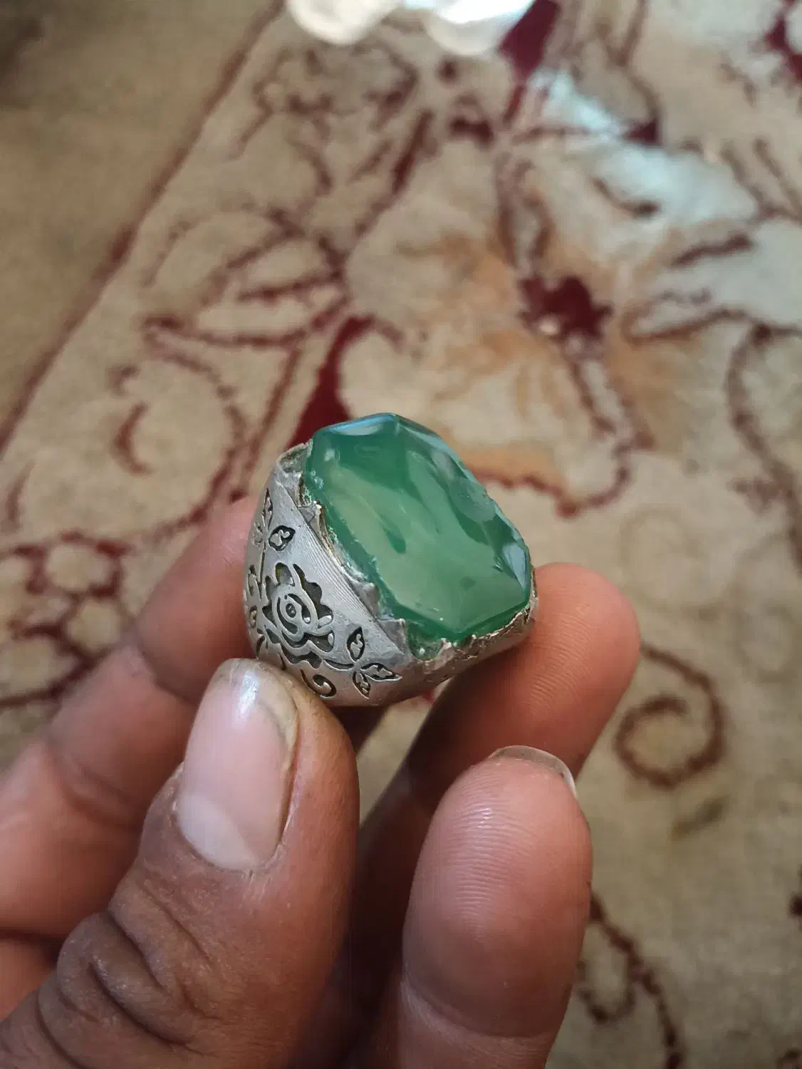 انگشتر قدیمی نقره|زیورآلات و اکسسوری|فسا, |دیوار