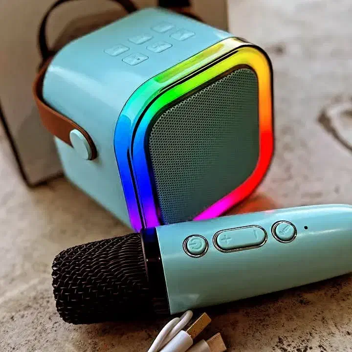 اسپیکر همراه بلوتوث دار با میکروفن بی سیم بلندگو|سیستم صوتی خانگی|نجفآباد, گلدشت|دیوار