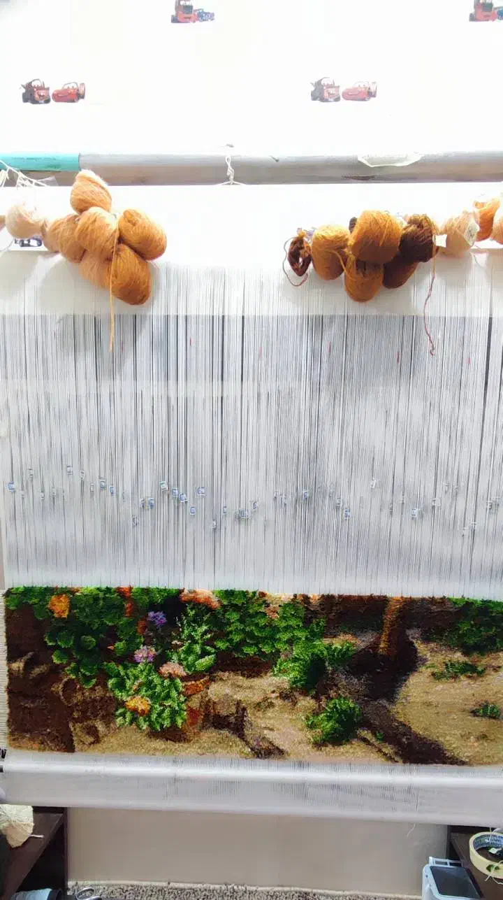 تابلو فرش نیمه بافته|تابلو فرش|ری, دیلمان|دیوار