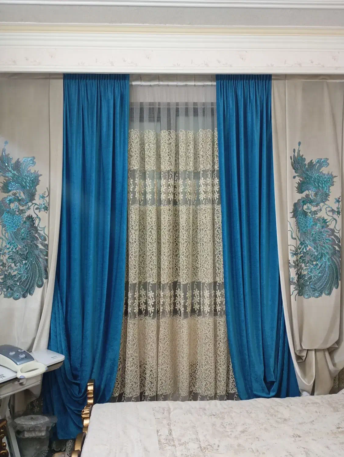 پرده|پرده، رانر، رومیزی|شهر ری, دیلمان|دیوار