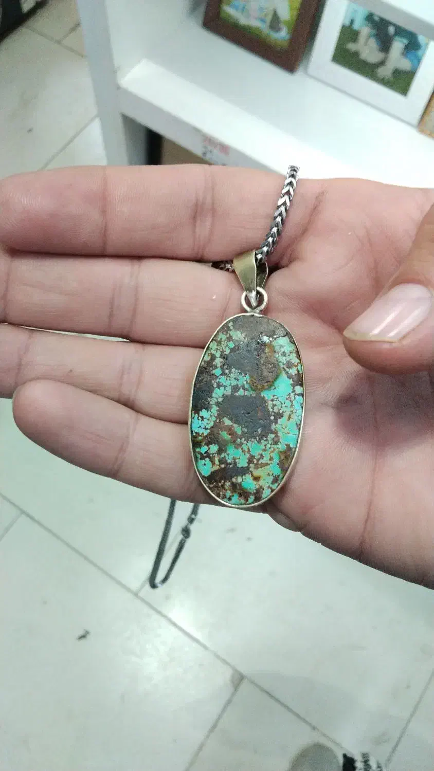 پلاک گردنبند فیروز|جواهرات|مشهد, نظام دوست|دیوار