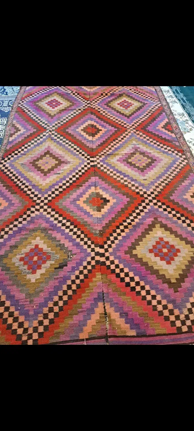 گلیم فرش|گلیم، جاجیم، گبه|کرمان, |دیوار