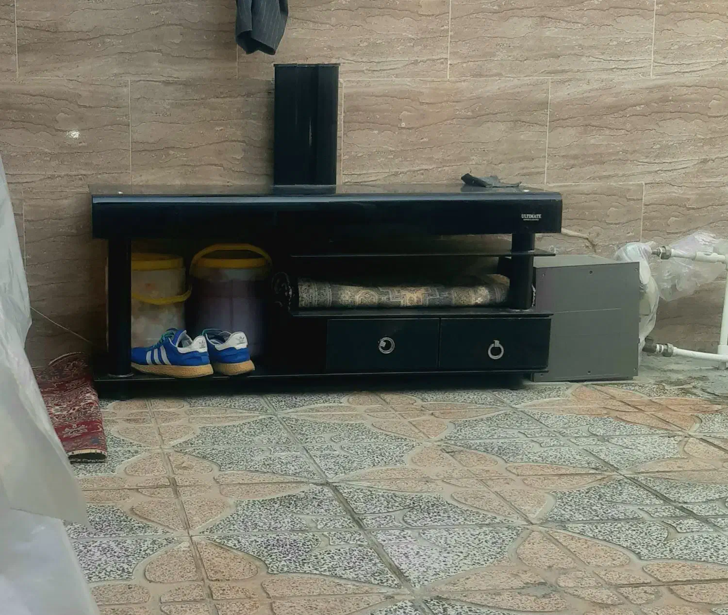 میز ال سی دی شیشیه ای کشو دار|میز تلویزیون|صفادشت, |دیوار