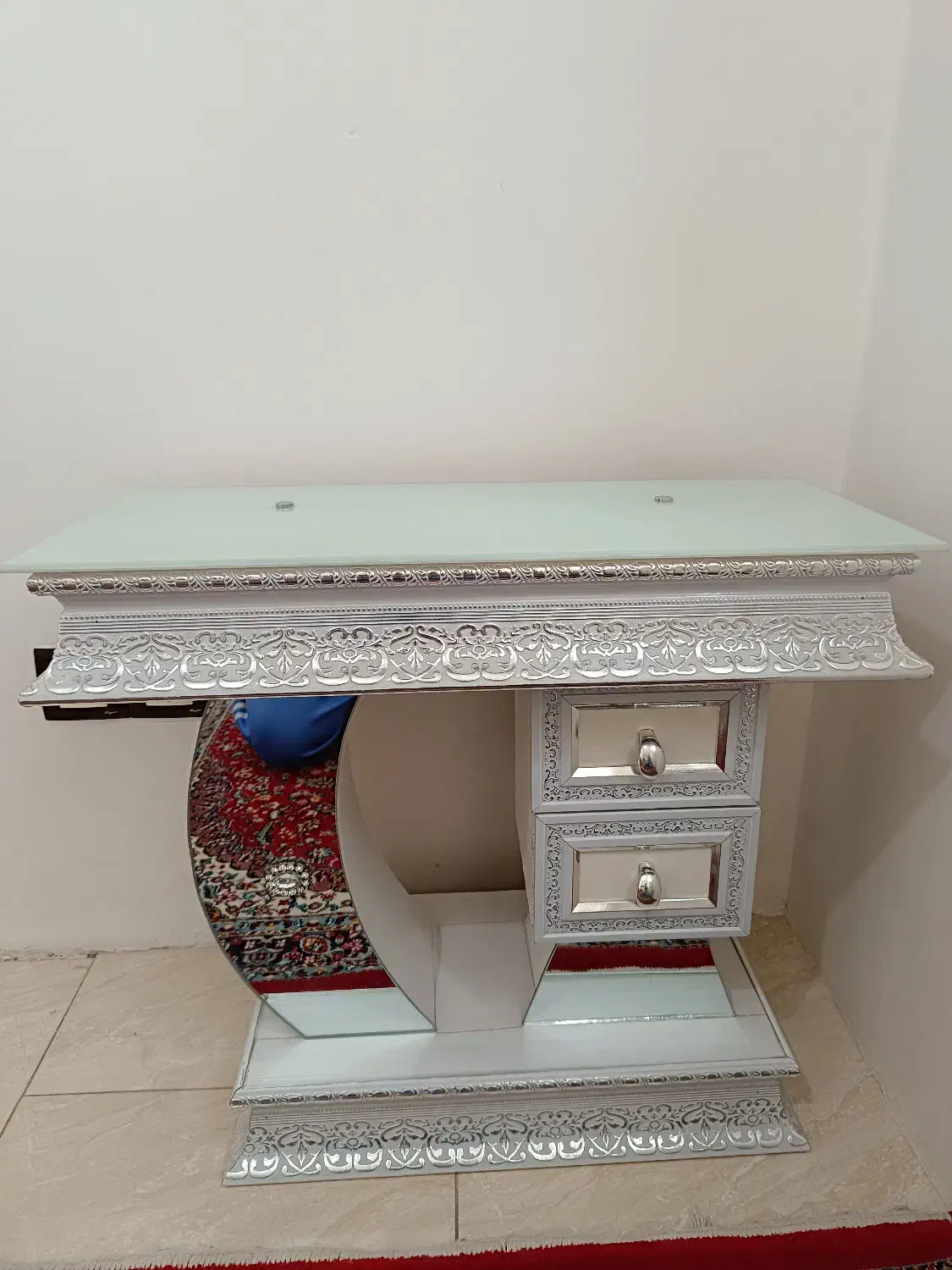 آینه شمعدان الماسی|بوفه، ویترین، کنسول|همدان, |دیوار