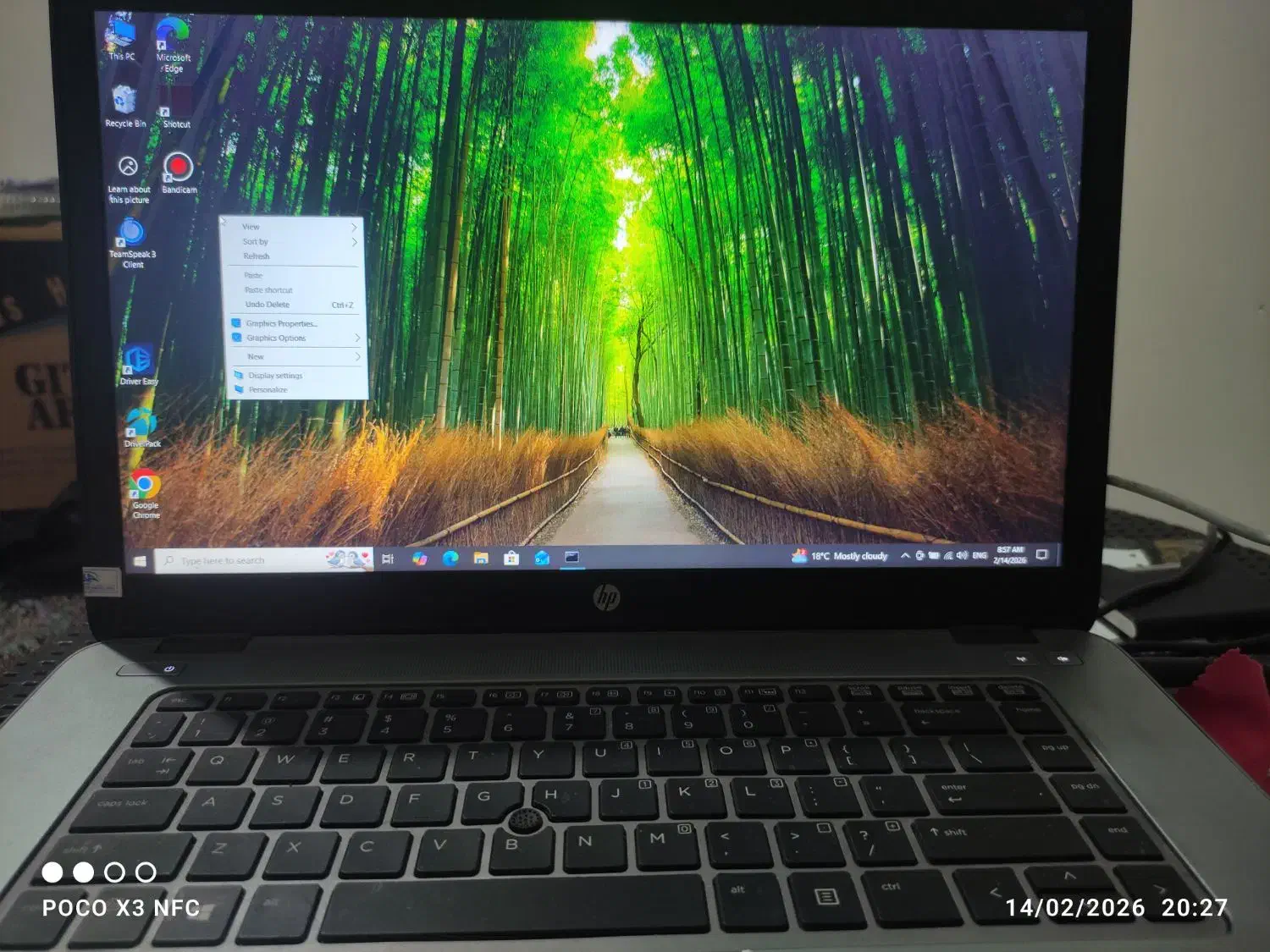 لپ تاپ hp 850 g2|رایانه همراه|ملارد, |دیوار