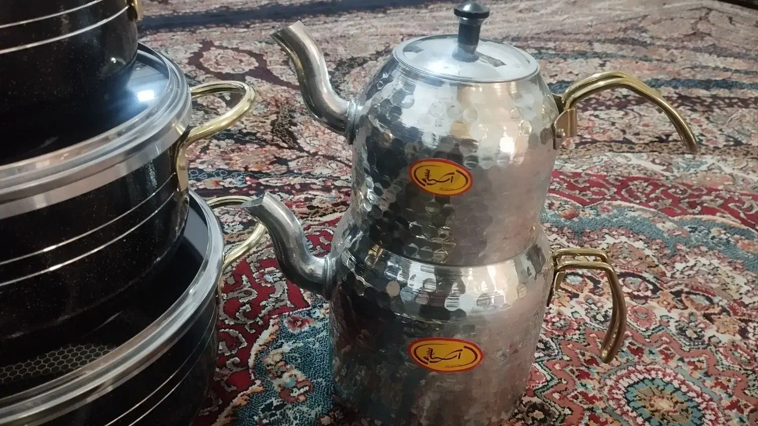 قوری کتری چکشی براق|قوری، کتری، قهوهساز دستی|قم, باغ شازده|دیوار