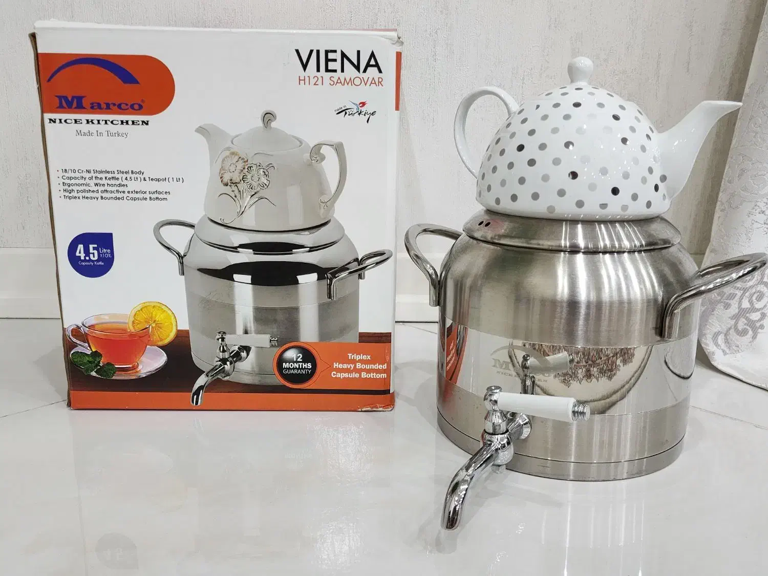 کتری قوری ویانا (مارکو)|قوری، کتری، قهوهساز دستی|اهواز, پادادشهر|دیوار