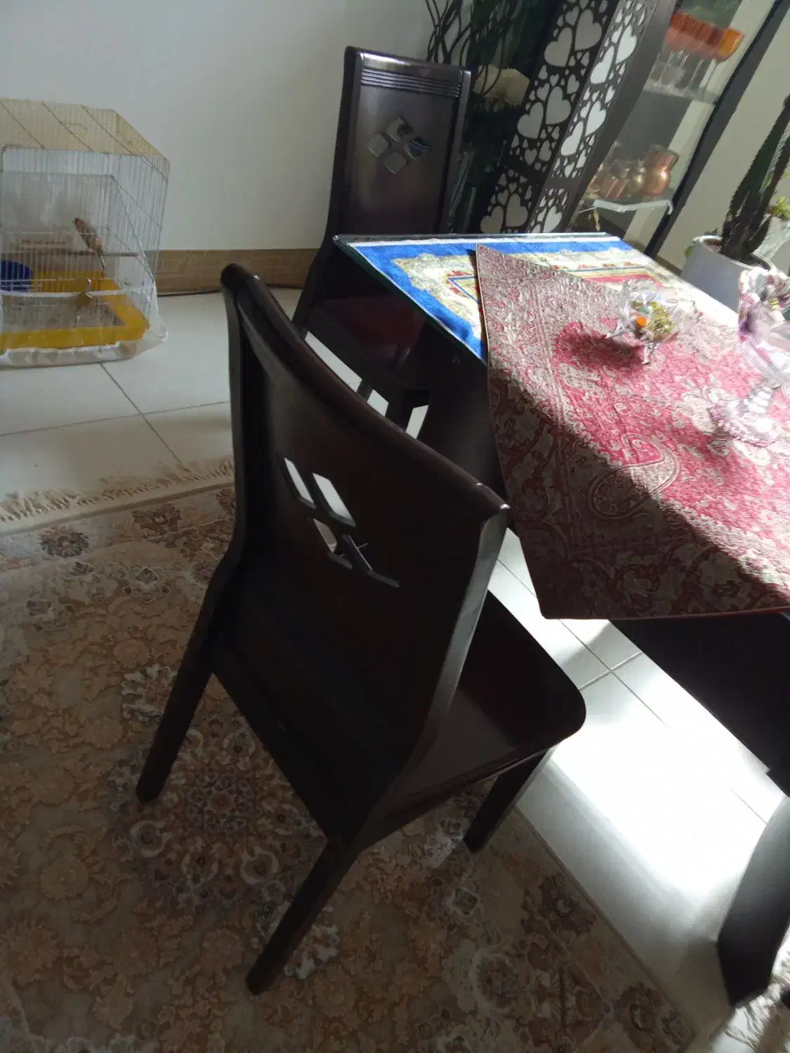 میز شیشه ای|میز و صندلی غذاخوری|زاهدان, |دیوار