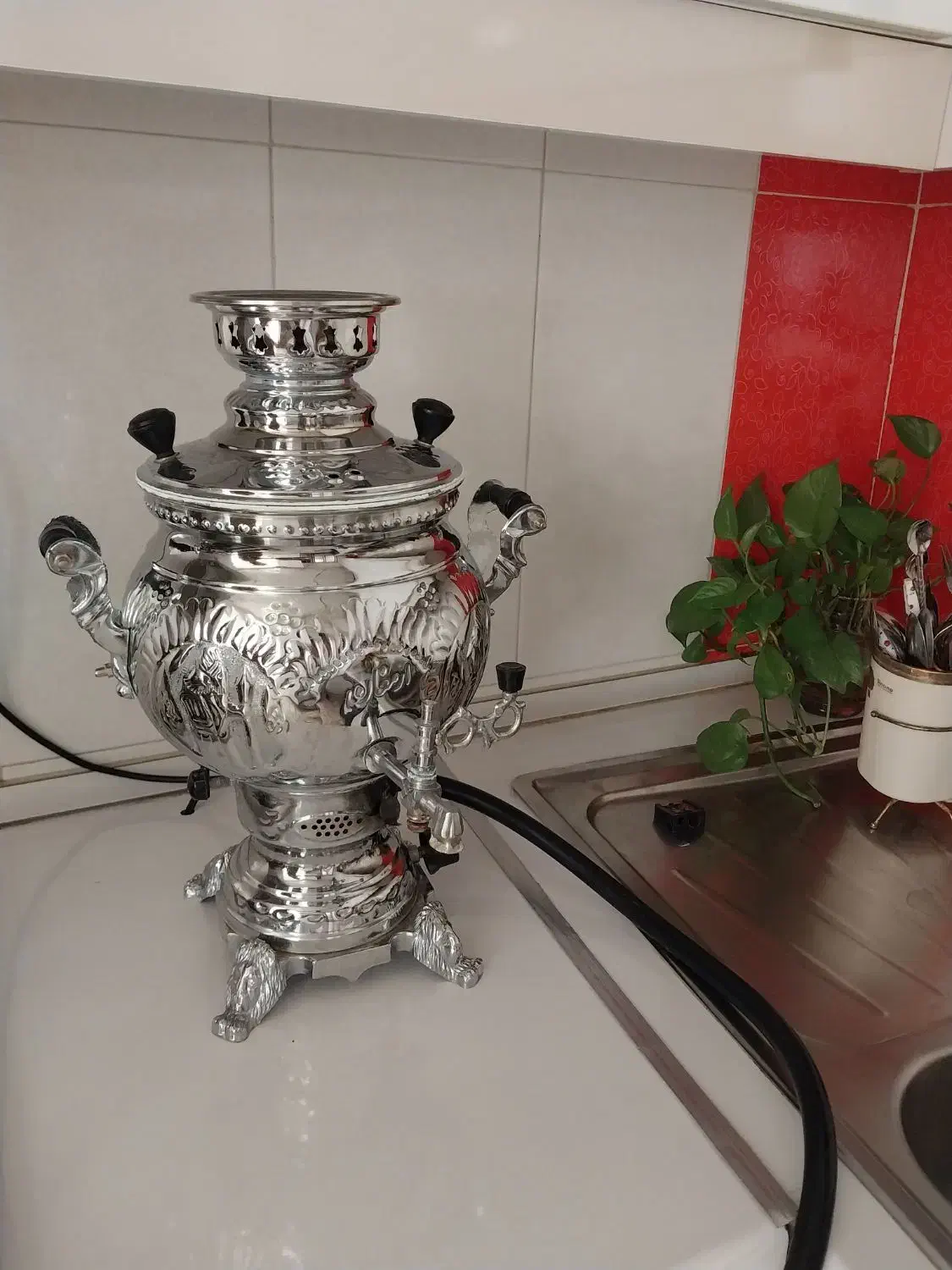 سماور نو|سماور، چایساز، قهوهساز|گیلان غرب, |دیوار
