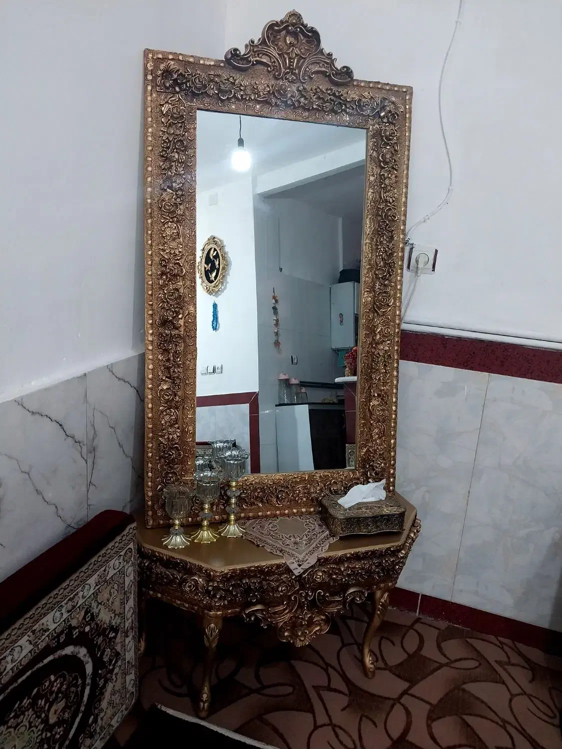 بوفه و اینه کنسول|بوفه، ویترین، کنسول|کرمانشاه, |دیوار