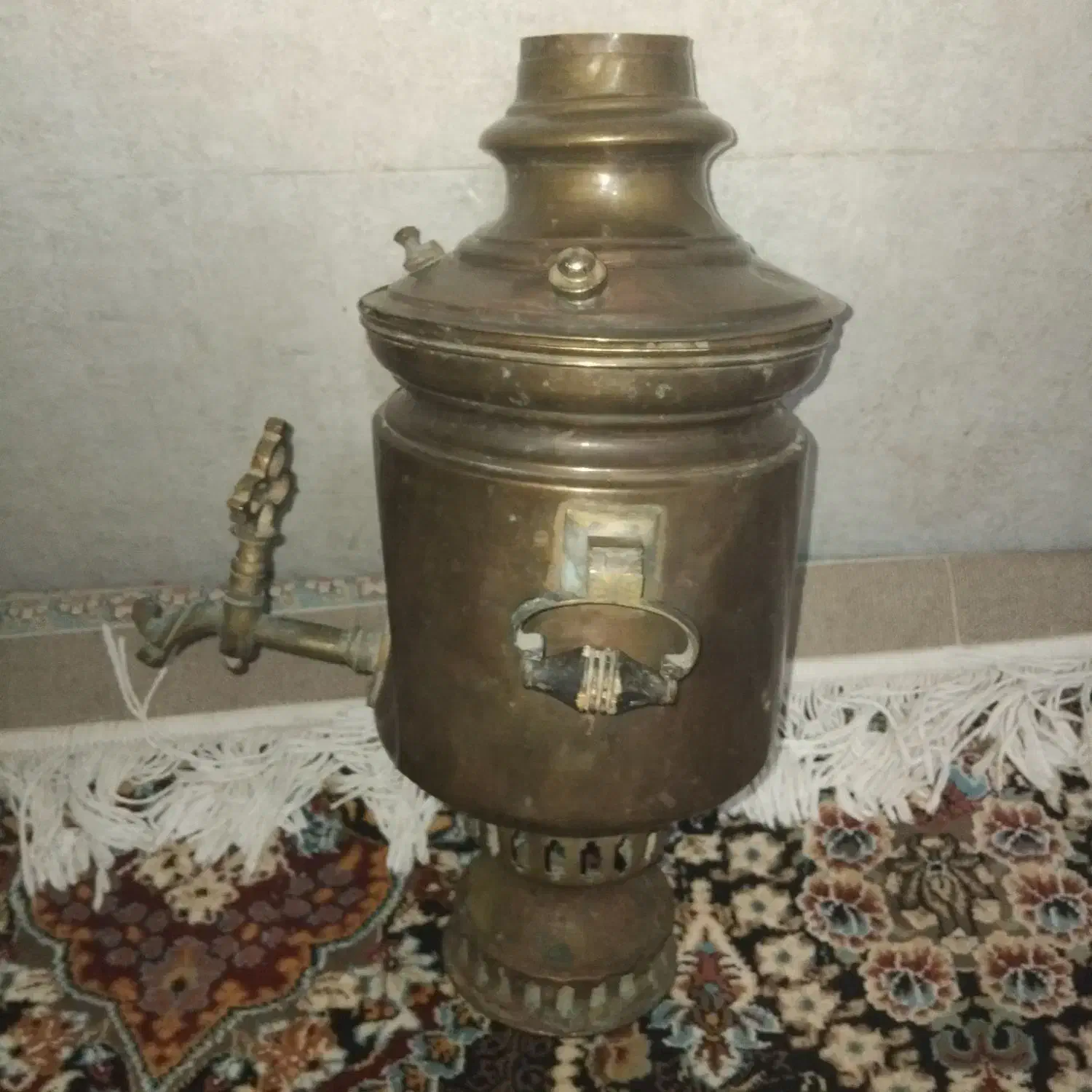 سماور  زغالی کلکسیونی روسی|کلکسیون اشیاء عتیقه|شیراز, سهل‌آباد|دیوار