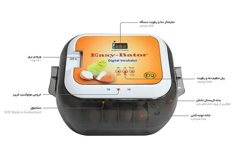 دستگاه جوجه کشی 12 تایی ایزی باتور|لوازم جانبی حیوانات|لنجان, |دیوار