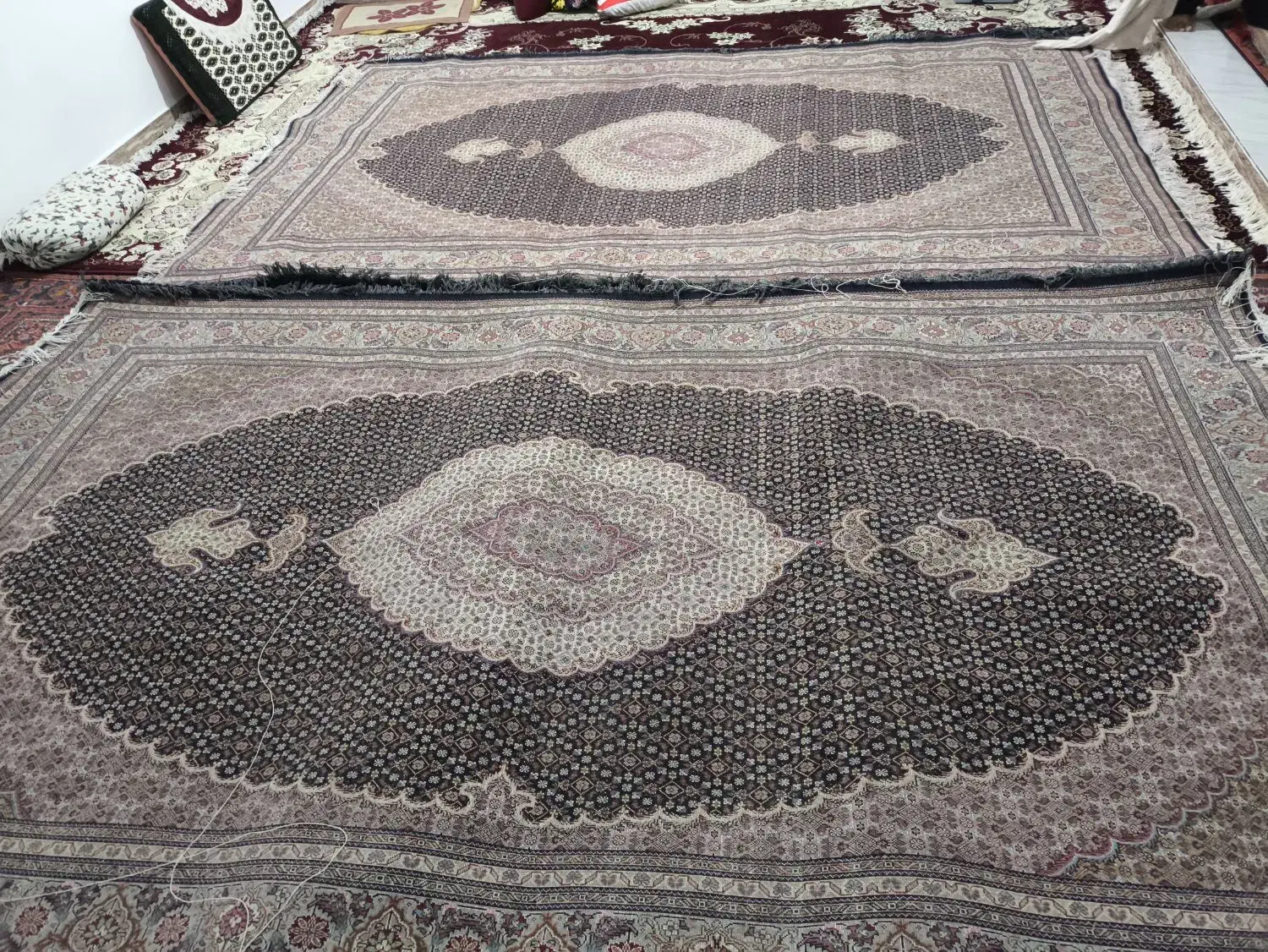 فرش ریز ماهی 6متری بی جار|فرش|اردبیل, |دیوار