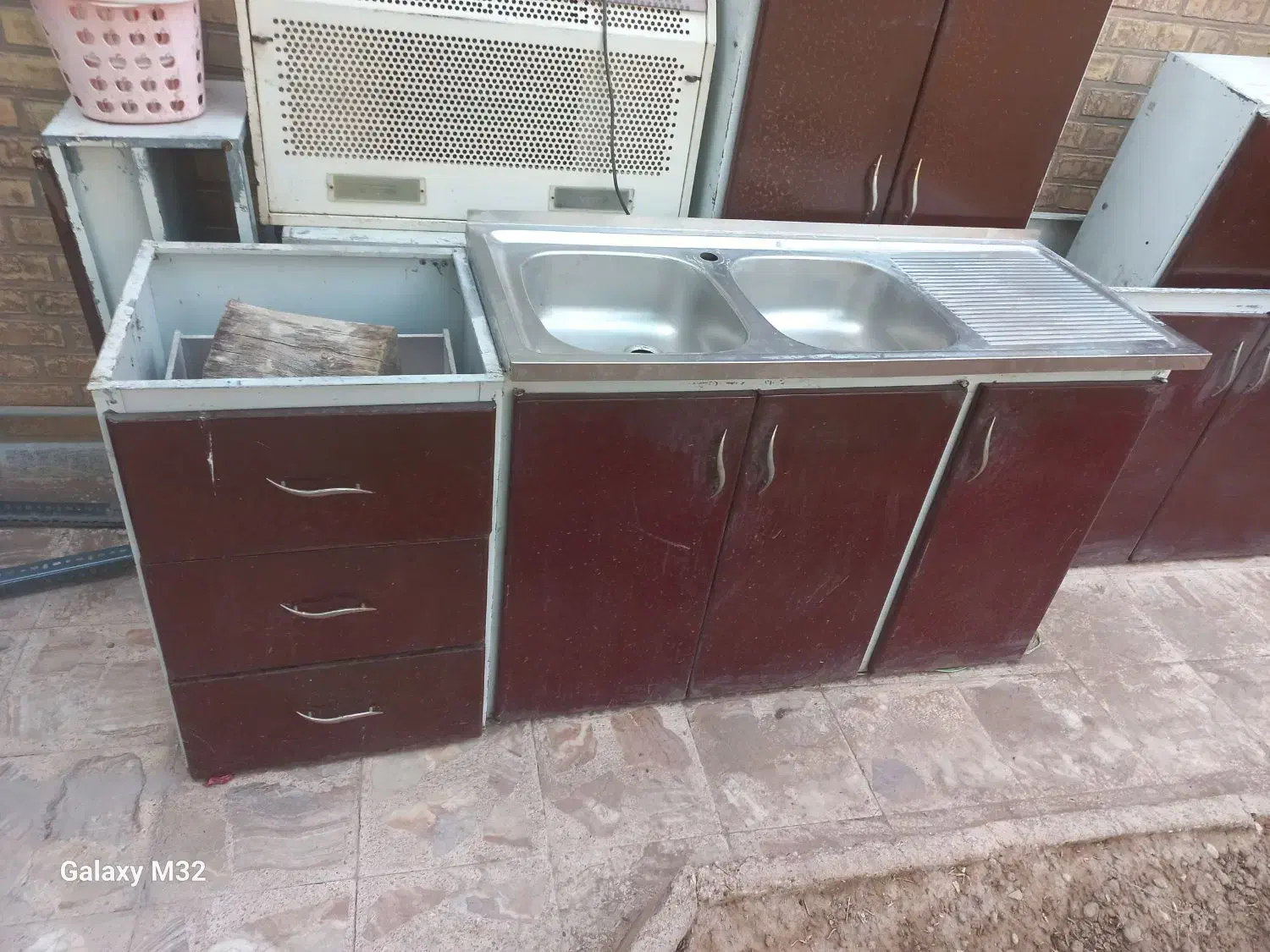 کابینت فلزی دست دوم|آب‌چکان و نظم‌دهنده ظروف|دزفول, |دیوار