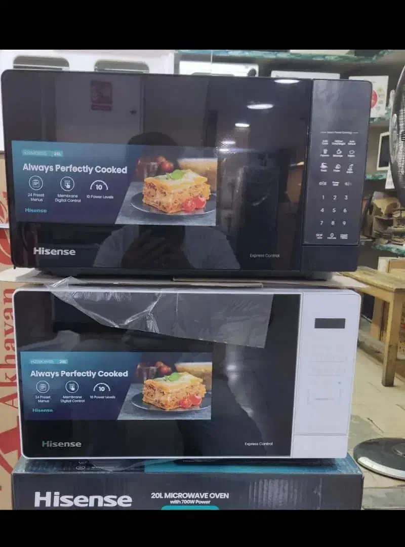 ماکروویو هایسنس مشکی ۲۰لیتر اقساطی|اجاق گاز و لوازم برقی پختوپز|تهران, امین حضور|دیوار