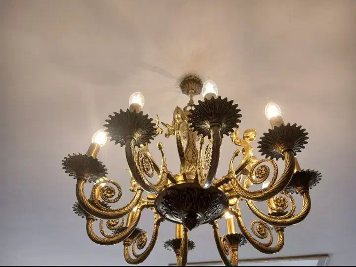 لوستر انتیک برنجی|لوستر و چراغ آویز|سبزوار, بیهق شرقی|دیوار