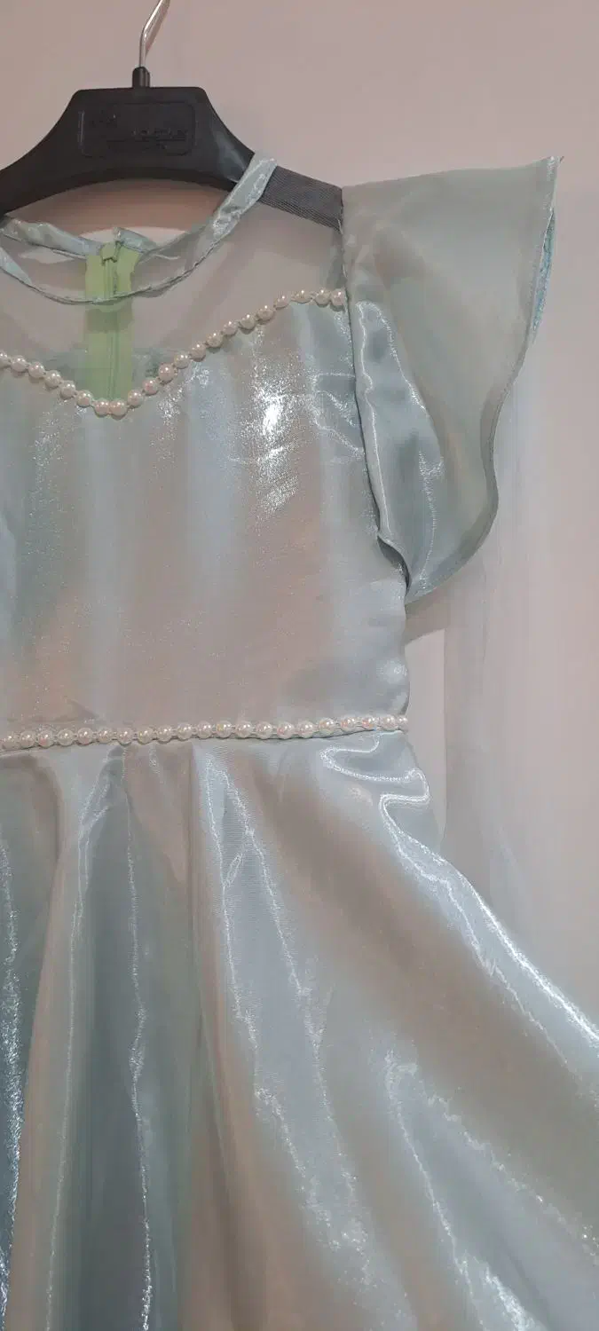 لباس عروس  کودک رنگ آبی|کفش و لباس بچه|باقرشهر, |دیوار