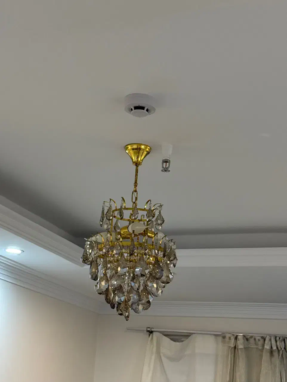 لوستر کریستالی سه عدد|لوستر و چراغ آویز|تهران, حشمتیه|دیوار