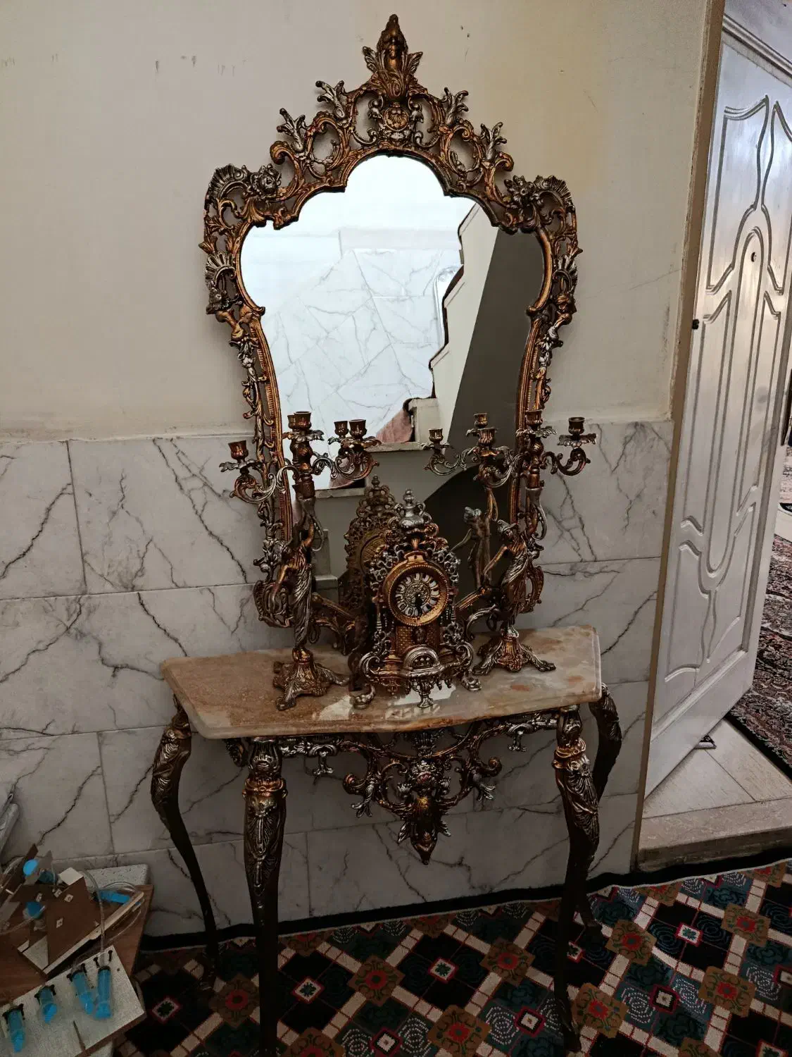 آینه وشمعدان|صنایع دستی و سایر لوازم تزئینی|شهریار, شهرک بهاران (ویره)|دیوار