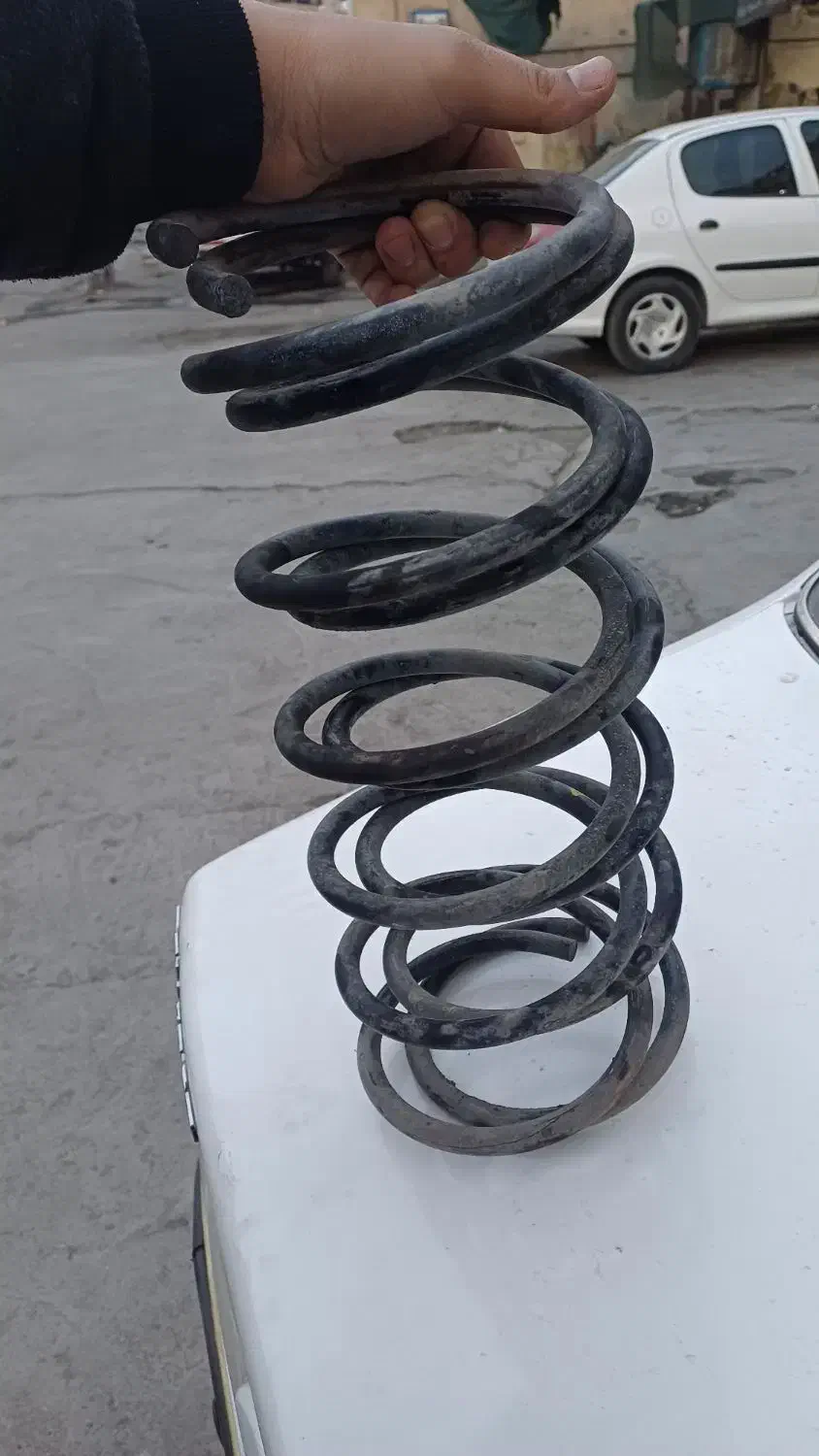 فنر کمک جلو پژو فابریک و هواکش استیل اسپرت|قطعات یدکی و لوازم جانبی|مشهد, حضرت حجت|دیوار