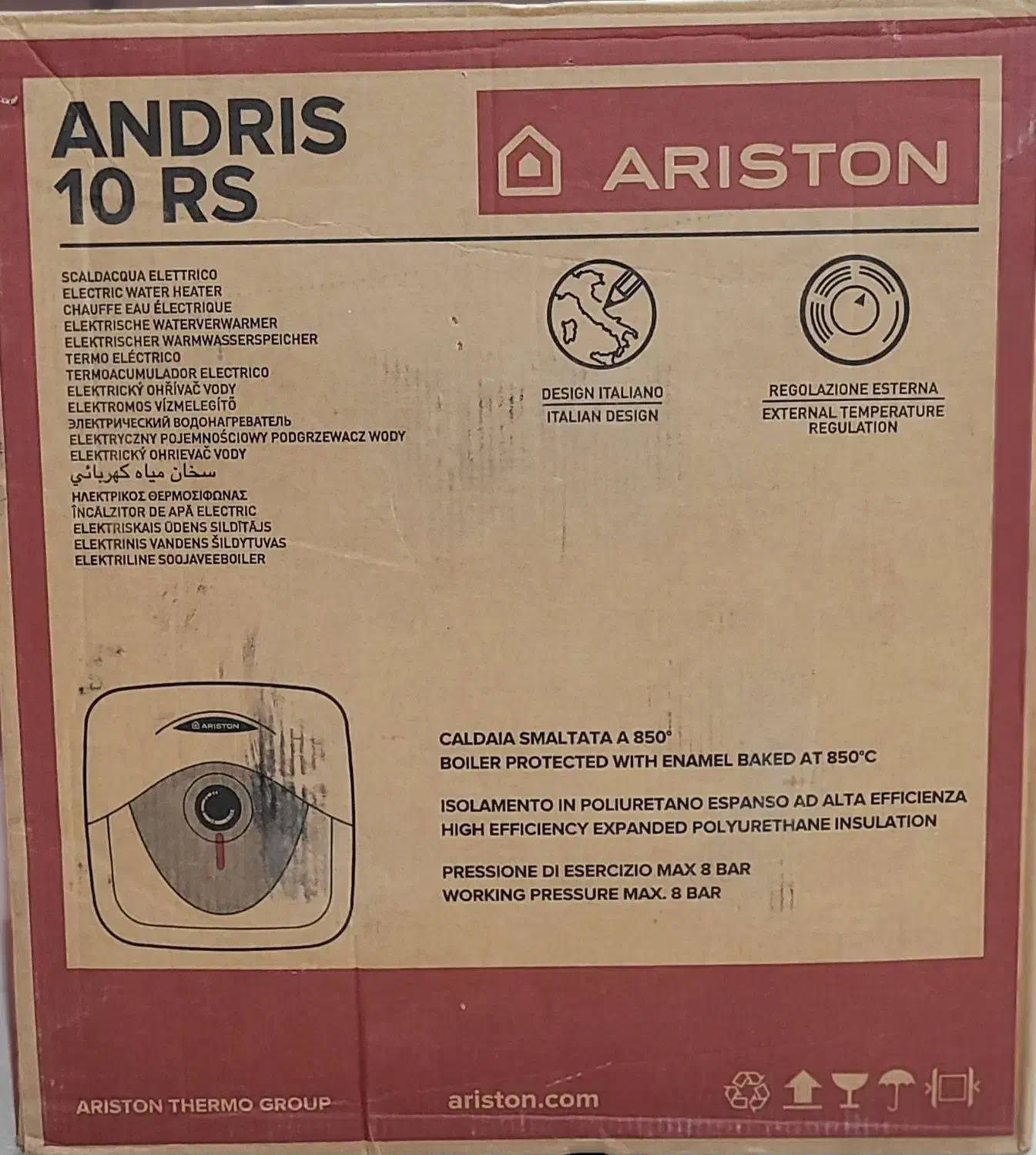 آبگرمکن برقی ۱۰ لیتری آریستون ایتالیایی مدل ANDRIS|آبگرمکن، پکیج، شوفاژ|تهران, حشمتیه|دیوار