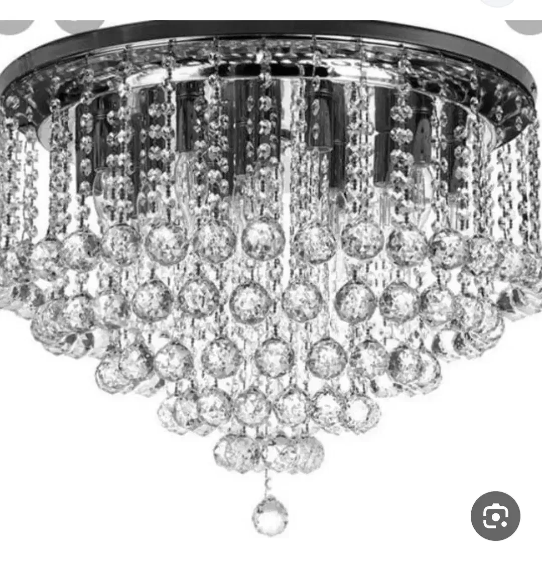 لوستر سقفی کریستال ۶۰ سانتی|لوستر و چراغ آویز|اهواز, شهرک دانشگاه|دیوار