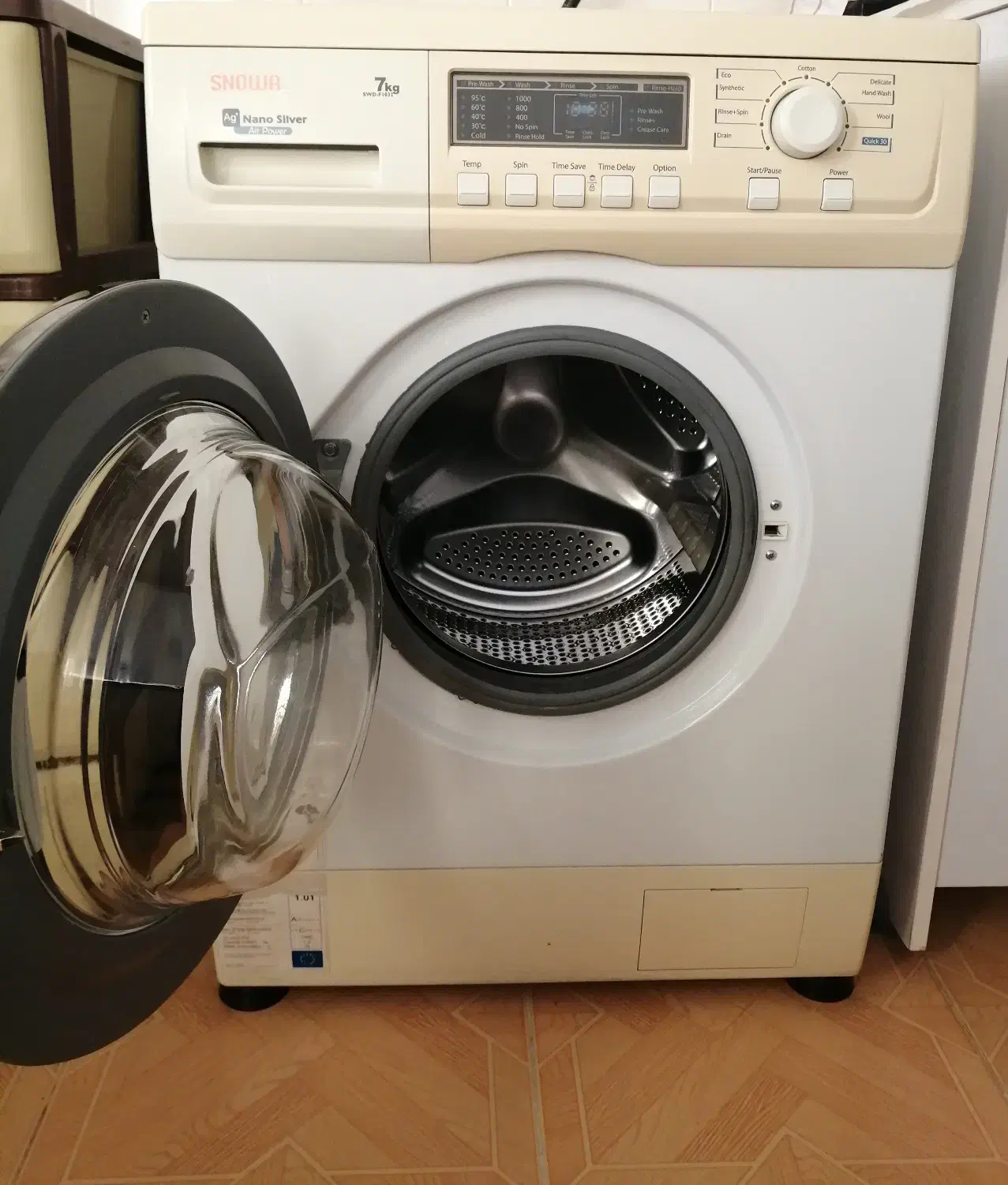 فروش لباسشویی اتومات تسمه ای 7کیلیویی اسنوا|ماشین لباسشویی و خشککن لباس|نقده, |دیوار