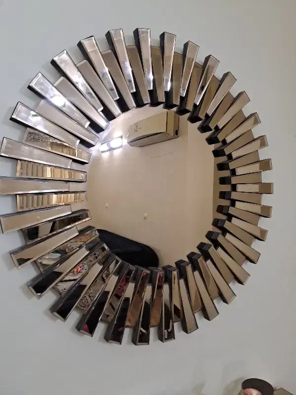 اینه و میز رنگ طلایی خورشیدی|بوفه، ویترین، کنسول|ری, علایین|دیوار