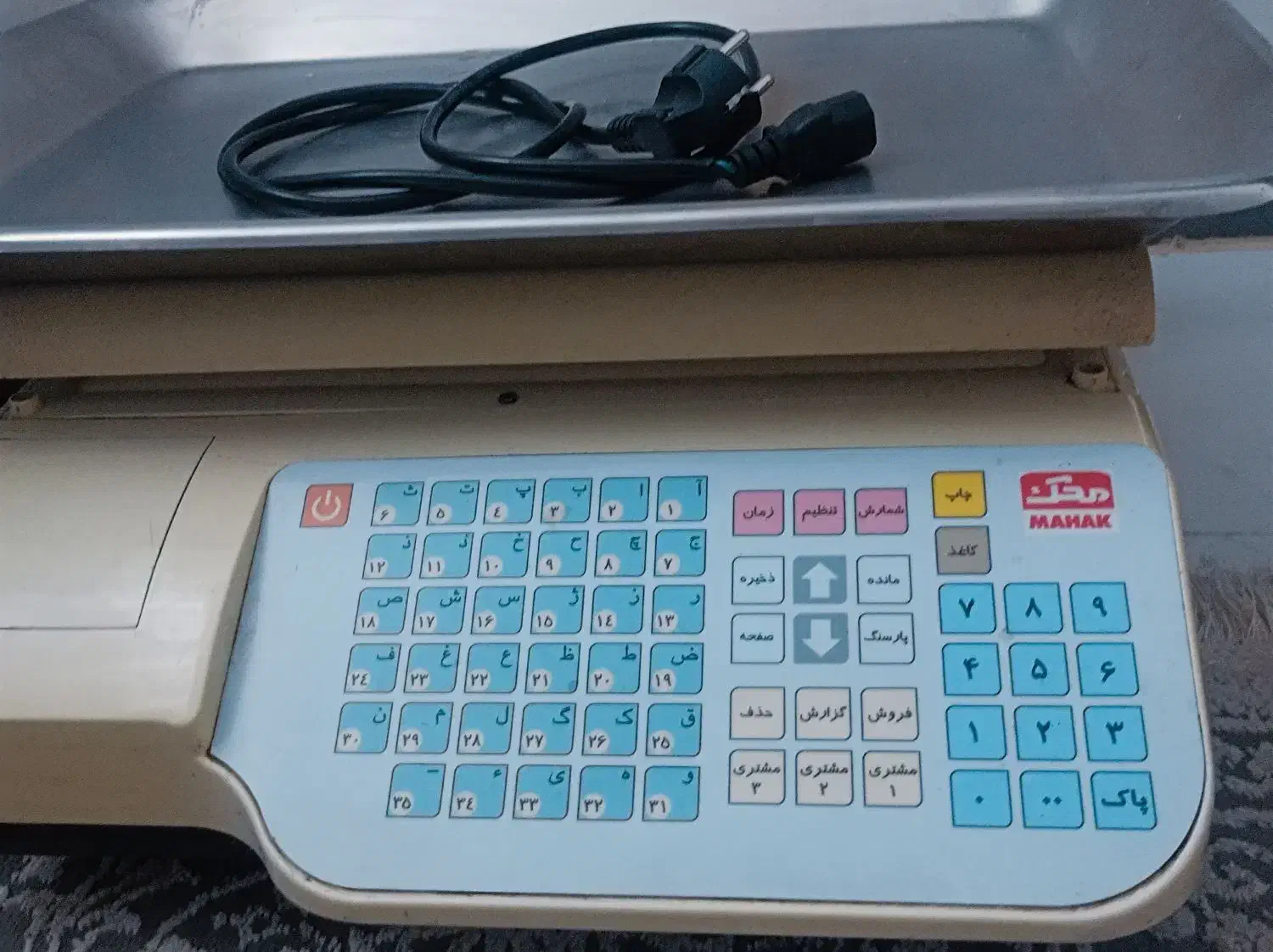 ترازو دیجیتال محک ۵۰ کیلویی (کفه استیل)  فاکتور زن|فروشگاه و مغازه|قوچان, |دیوار