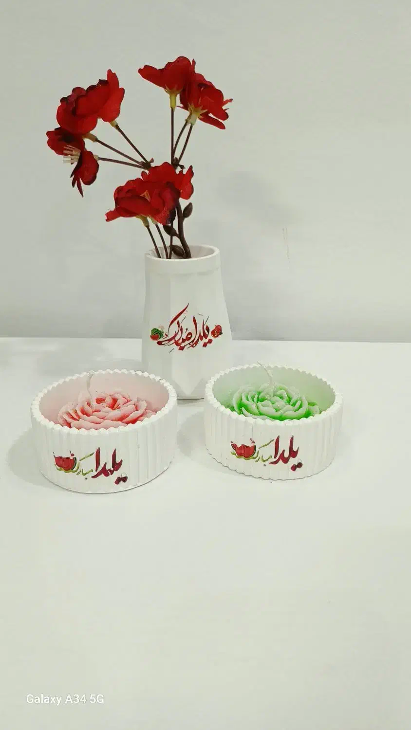 گلدان وشمعدونی یلدایی|صنایع دستی و سایر لوازم تزئینی|جم, |دیوار