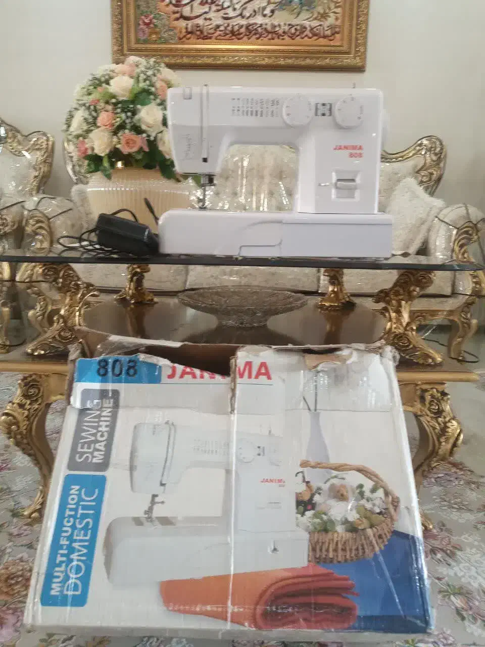 چرخ خیاطی جانیما بهترین مارک اصلی رنگ سفید|چرخ خیاطی و ریسندگی|تهران, آهنگ|دیوار