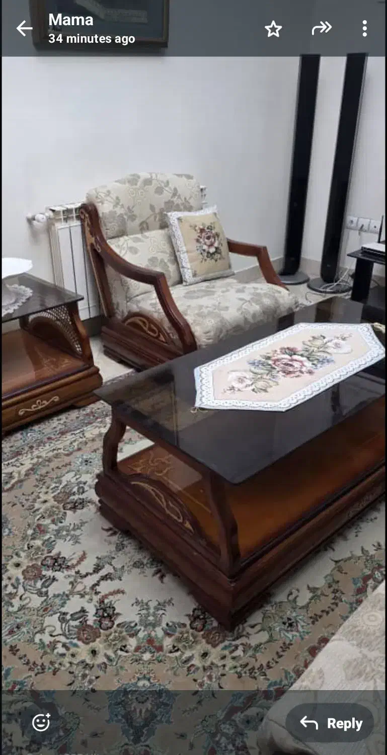 مبل تمام چوب|مبلمان خانگی و میز عسلی|تهران, زرکش|دیوار