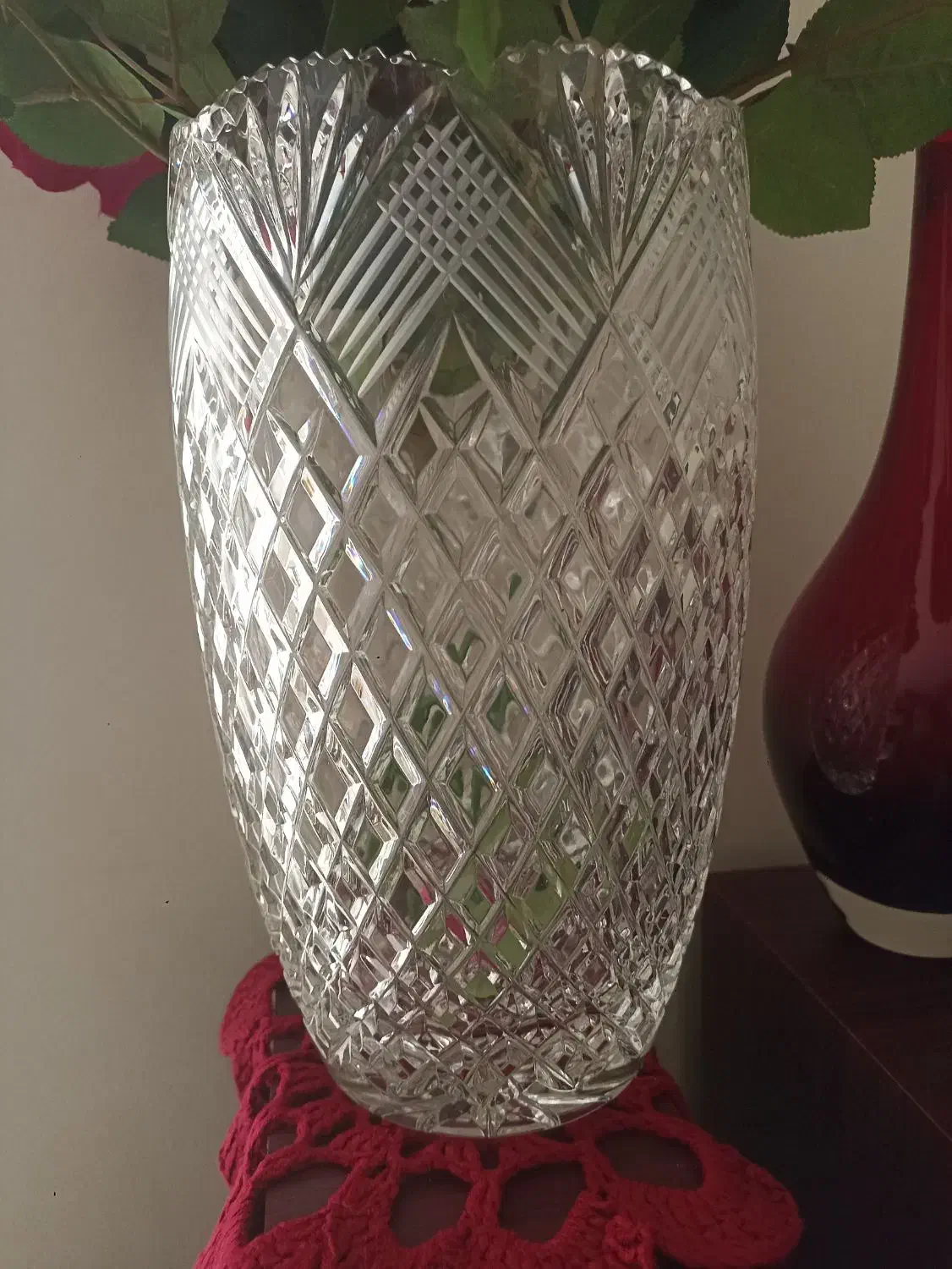 گلدان کریستال|ظروف سرو و پذیرایی|چهارباغ, |دیوار