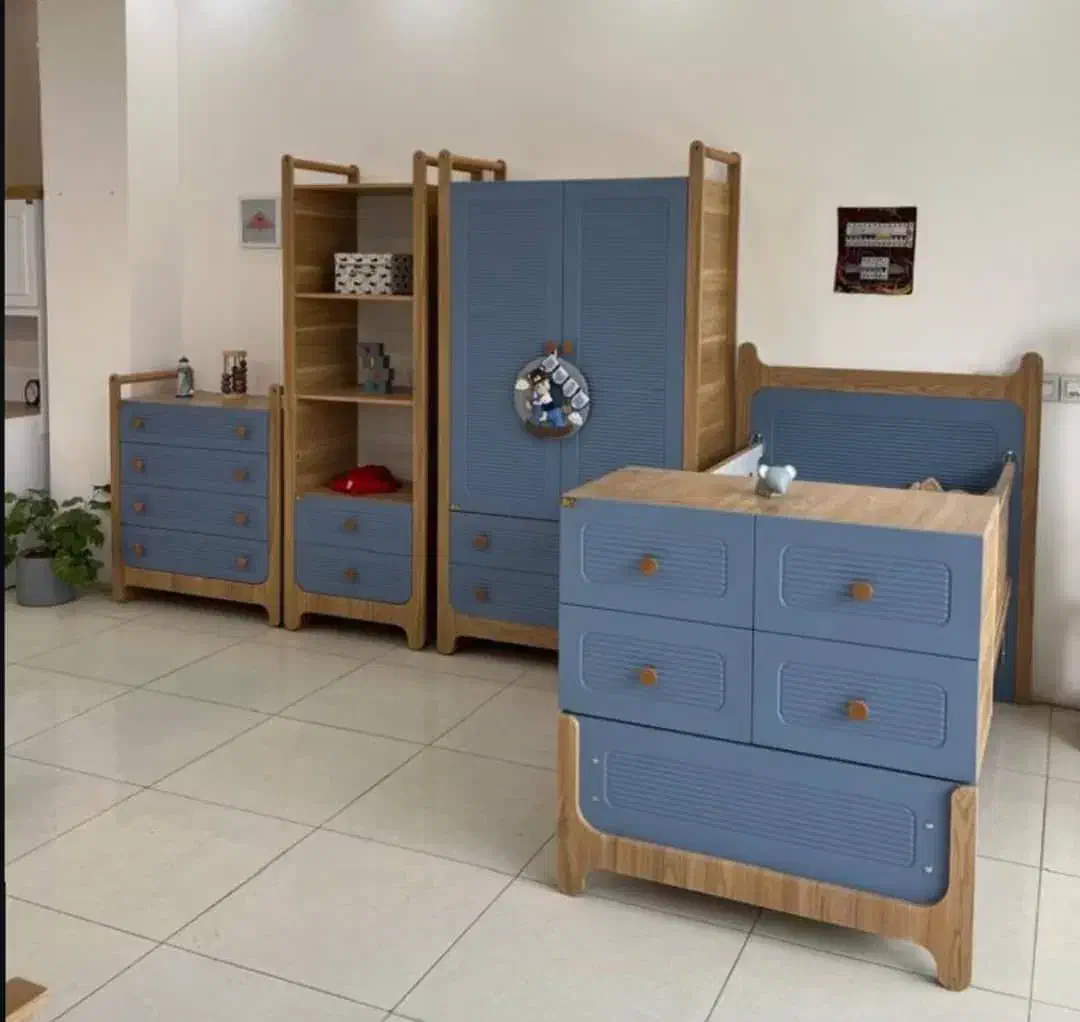 چوبی تخت کمد */شیک ست سرویس خواب کودک *جدید|تخت و سرویس خواب|شیراز, زیباشهر|دیوار