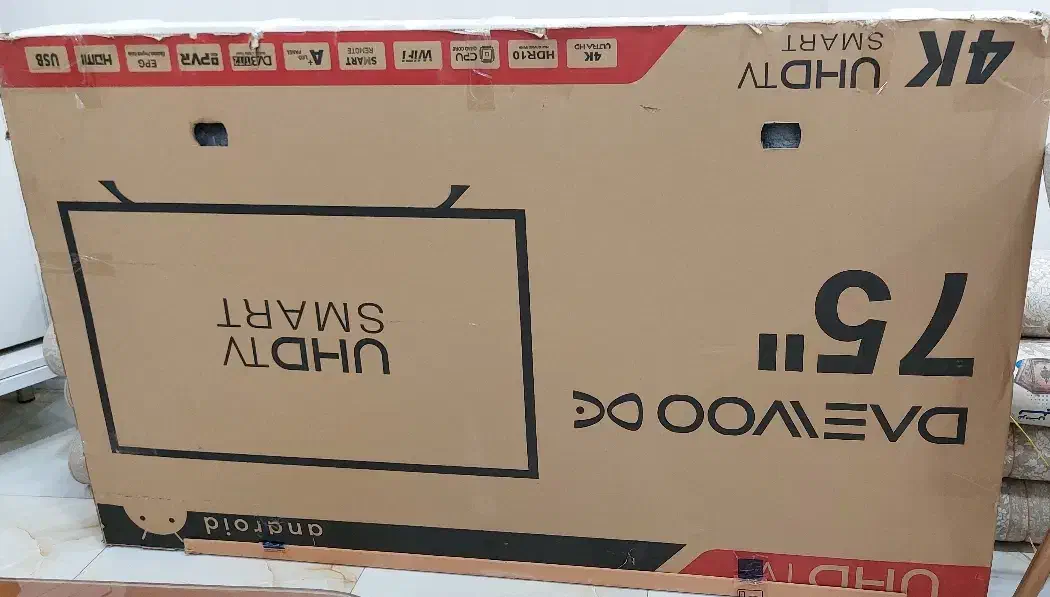 تلویزیون دوو ۷۵ اینچ 4K|تلویزیون و پروژکتور|شوش, |دیوار