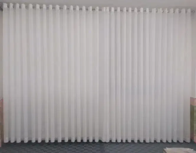 فروش پرده حریر پانچ شده زیر قیمت|پرده، رانر، رومیزی|خرمآباد, |دیوار