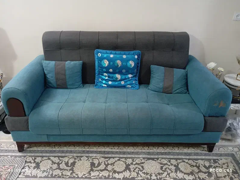 مبلمان۷ نفره و یک گنجه و عسلی|مبلمان خانگی و میز عسلی|تربت جام, یحیی آباد|دیوار