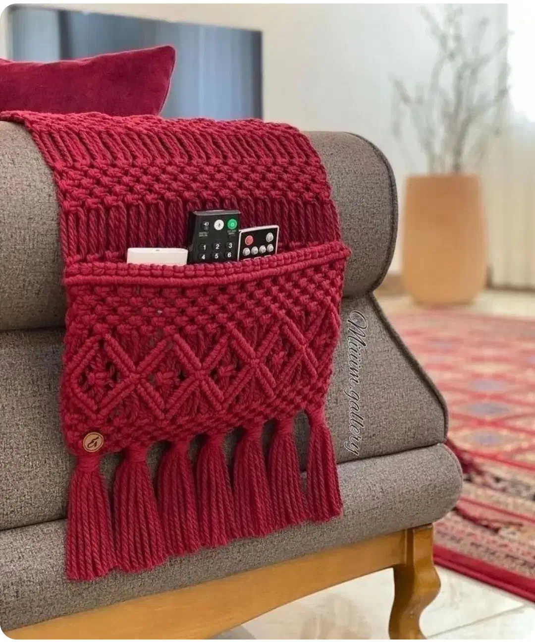 جاکنترلی مکرومه/مبل/دکوری/مکرومه بافی|صنایع دستی و سایر لوازم تزئینی|تهران, دژکام|دیوار