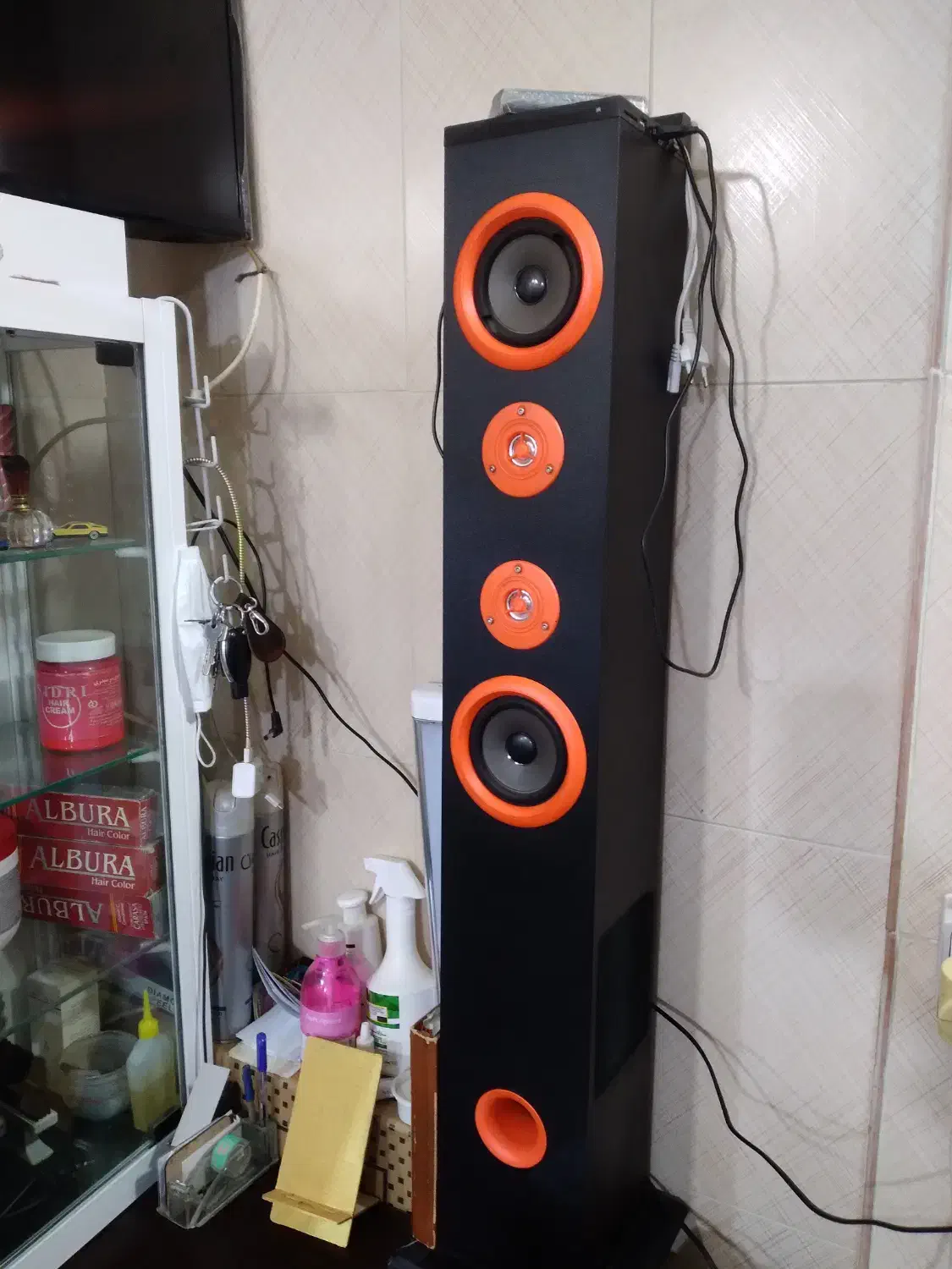 کولر پنکه ای ،اسپیکر مارشال،میز تحریری، آئینه|کولر آبی|کرمانشاه, |دیوار