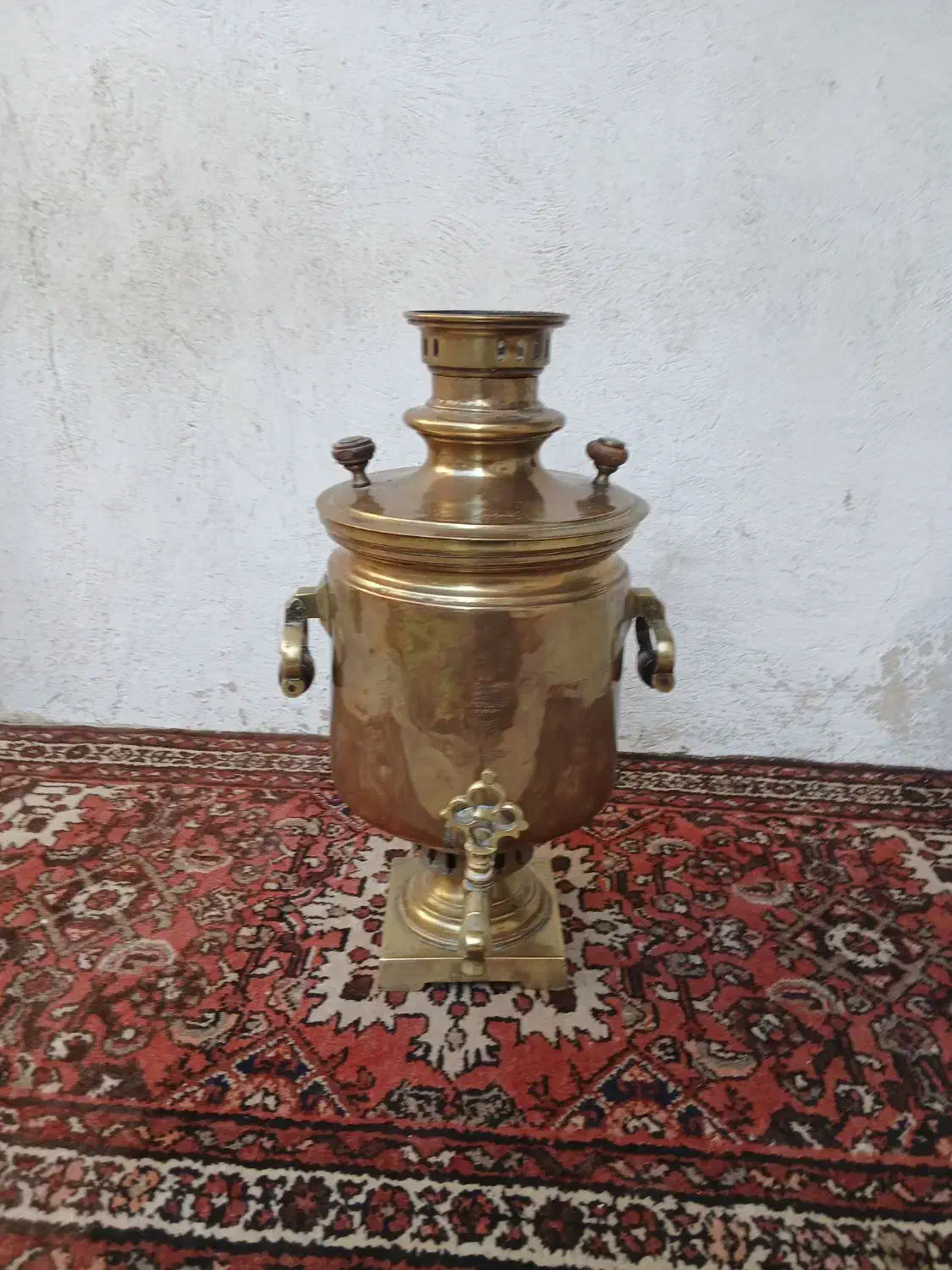 سماور ذغالی نیکولای روسی ۸لیتری|سماور، چایساز، قهوهساز|کبودرآهنگ, |دیوار