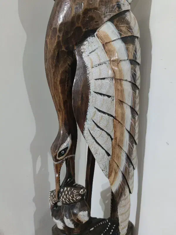 پرنده چوبی|مجسمه، تندیس، ماکت|رشت, خمیران زاهدان|دیوار