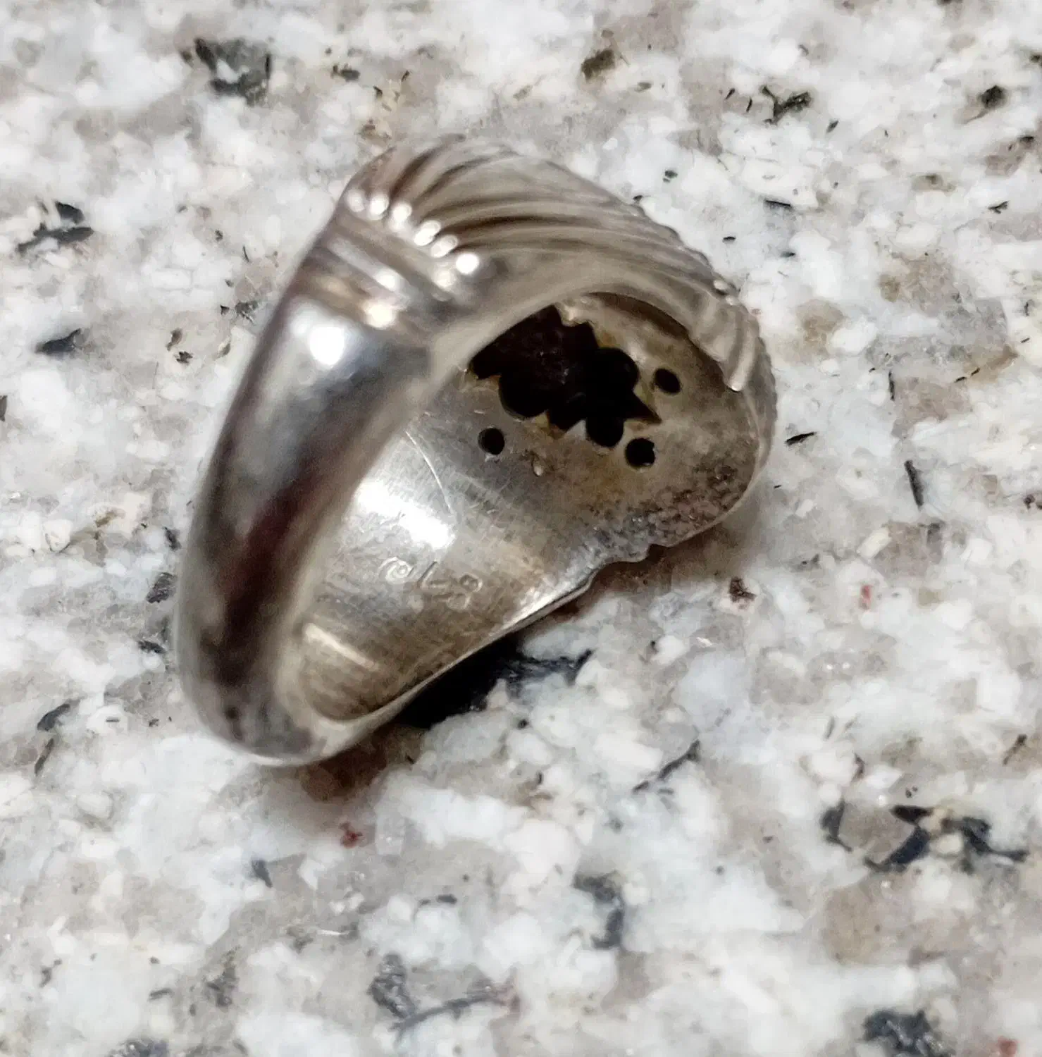 انگشتر نقره 925 فیروزه اصل نیشابور رکاب دو قاب|جواهرات|شیراز, لب آب|دیوار