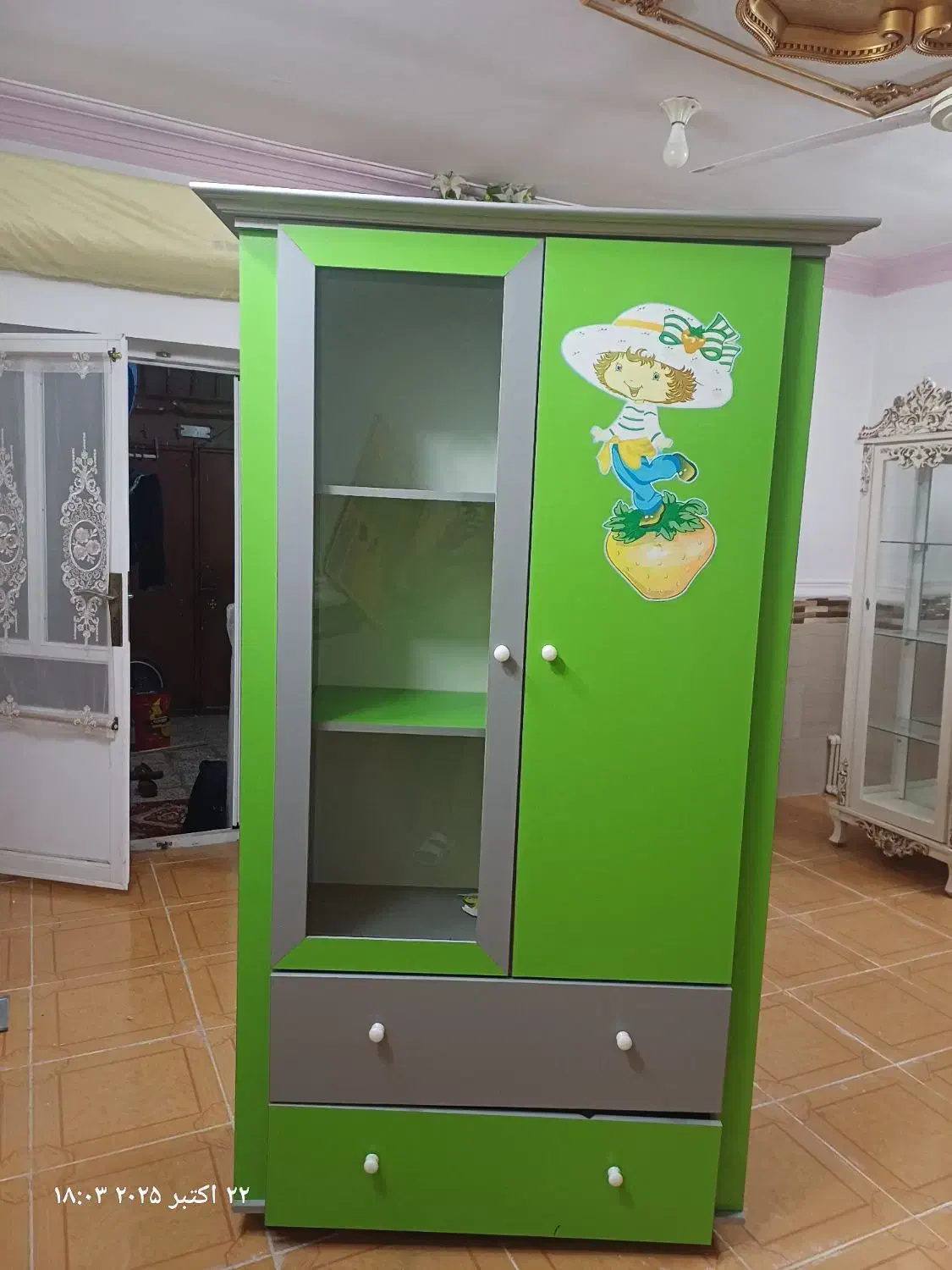 کمد وتخت نوجوان تخت یک نفره ست|تخت و سرویس خواب|گرگان, |دیوار