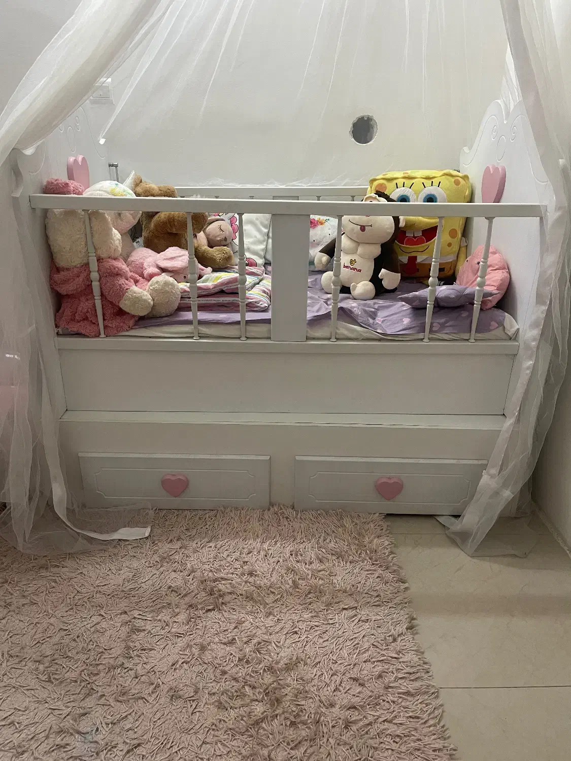 تخت و گهواره کودک همراه با توربان|اسباب و اثاث بچه|مشهد, دانشجو|دیوار