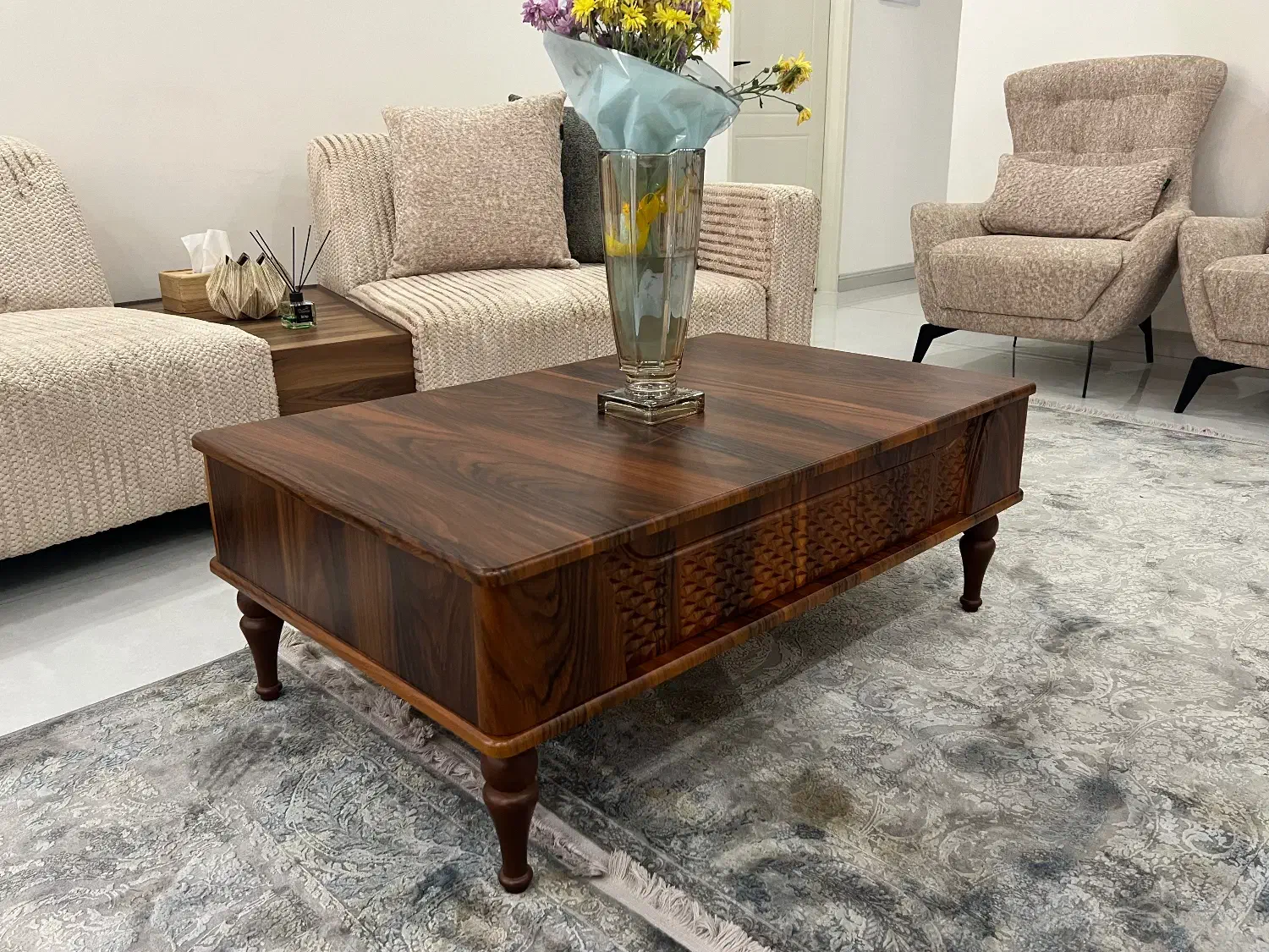 میز جلو مبلی|مبلمان خانگی و میز عسلی|ساری, |دیوار