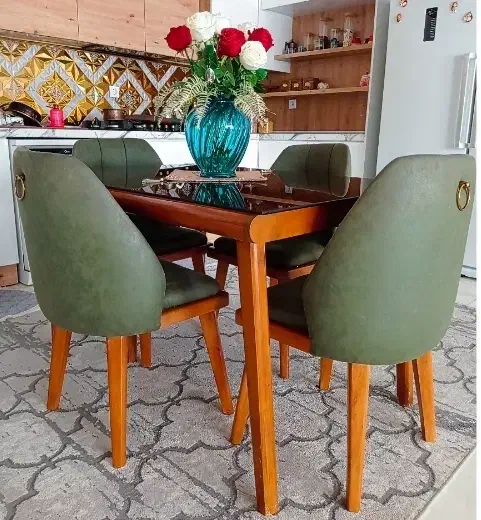 میزان ناهار خوری چهار نفره جستر|میز و صندلی غذاخوری|قروه, |دیوار