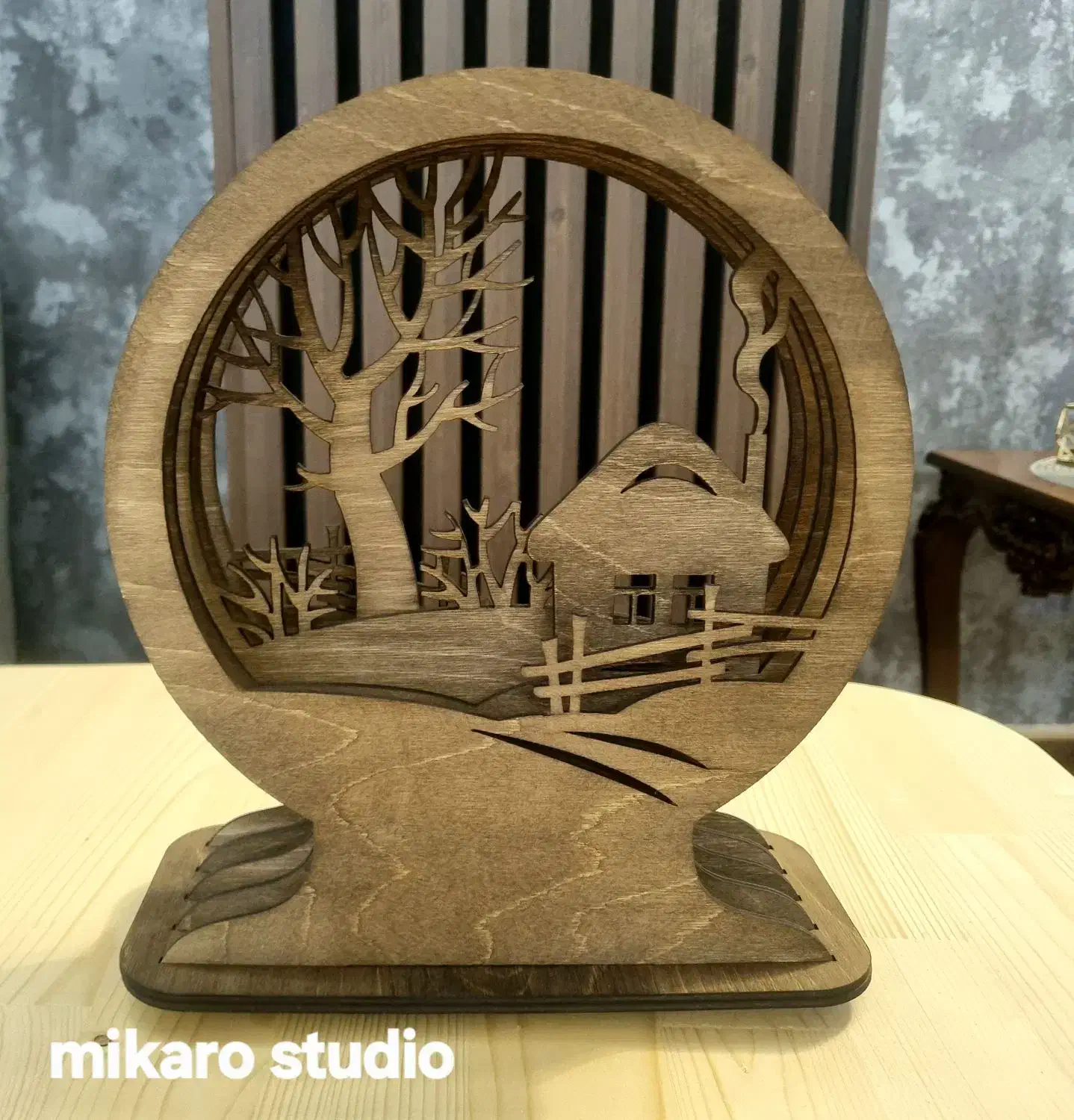 قبول طراحی و ساخت انواع دکوریهای چوبی|صنایع دستی و سایر لوازم تزئینی|آفتاب, |دیوار